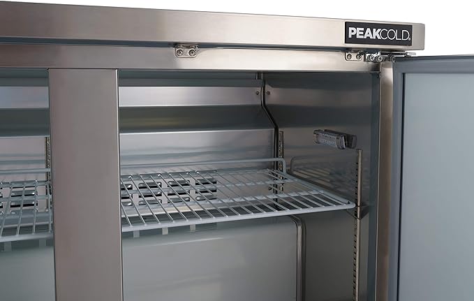 PEAK COLD Commercial Under Counter Stainless Steel Freezer; 48" W
