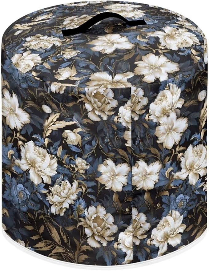 Floral Dust Cover Compatible with 6 qt Instant Pot and Extra Accessories, for Electric Pressure Cooker Rice Cooker and Air Fryer Insulated Protector Cover Keep Appliance Clean