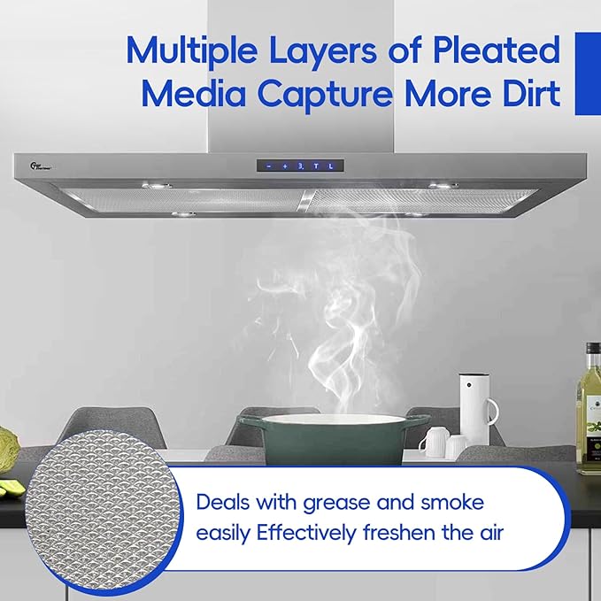 Stove Hood Vent Filter 11-3/4" x 14-1/4" BPS1FA30 - Compatible with NuTone Allure & Broan Range Hood Filter Replacement 99010299 - Fits QS1 QS2 30" Hoods(Stainless Steel Frame: 4-Pack)
