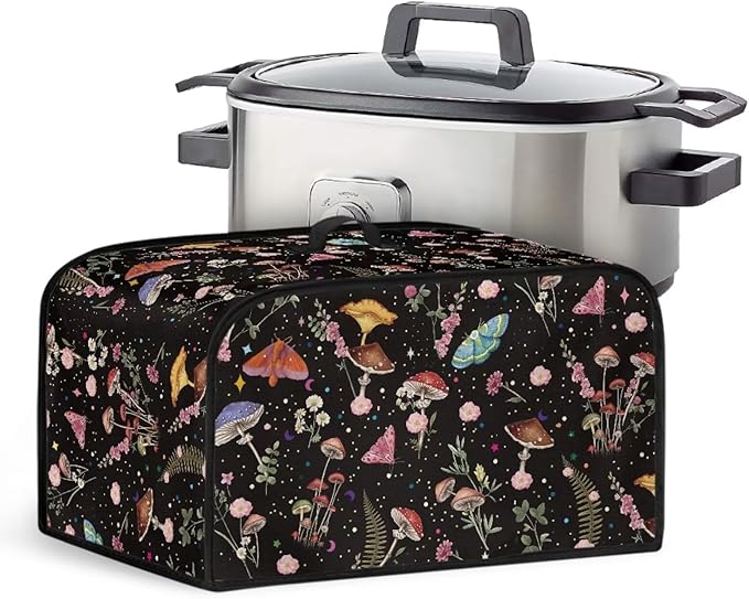 Butterfly Crock Pot 6-8 Quart Slow Cooker Cover Dust Cover Grass Slow Cooker Bag Slow Cooker Cover Compatible with 6-8 qt Slow Cooker Slow Cooker Cover Decor
