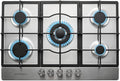 30 inch Gas Cooktop, Stove Top with Built-in 5 Burners, 304Stainless Steel Bulit-in Kitchen Stove, NG/LPG Convertible Gas Stovetop with Thermocouple Protection