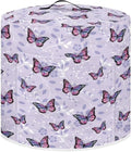 Flashideas Purple Butterfly Pressure Cooker Cover with Storage Pocket Compatible with 8 10 Quart Instant Pot, Durable Rice Cooker Air Fryer Accessories, Waterproof Kitchen Appliances Dust Cover