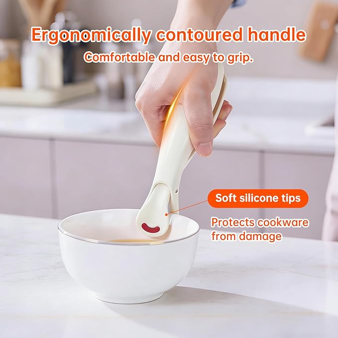 2-Pack Anti-Scald Bowl Clip,Multi-Purpose Silicone Heat Resistant Grippers,Air Fryer Pans Gripper For Dish, Bowls, Pots,Plates