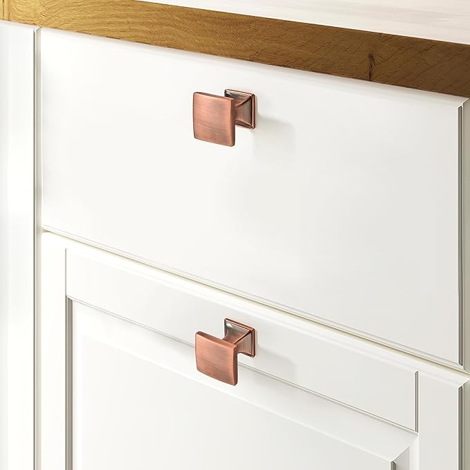 Khtumeware 2 Pack 12 Inch Cabinet Handles - Brushed Antique Copper Pulls for Kitchen Drawers and Cabinets - Hardware for Cupboards