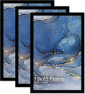 10x15 Picture Frame Set of 3, Black Frame for 10 x 15 Inch Picture Poster Photo, Light Weight and High Transparent 10 by 15 Frame for Wall - 3 Pack/Black/10 x15