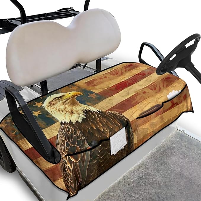 Golf Cart Seat Cover Cushion Designed for Outdoor Durability, Featuring Breathable Fabric, Waterproof Layer and Secure Seat Fit