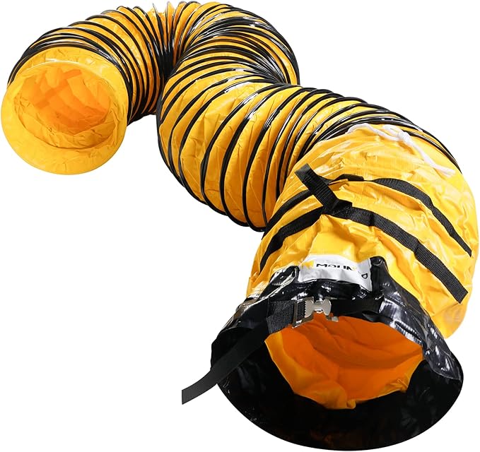 MOUNTO 25FT PVC Flexible Duct Hosing for Exhaust Fan (12inch)