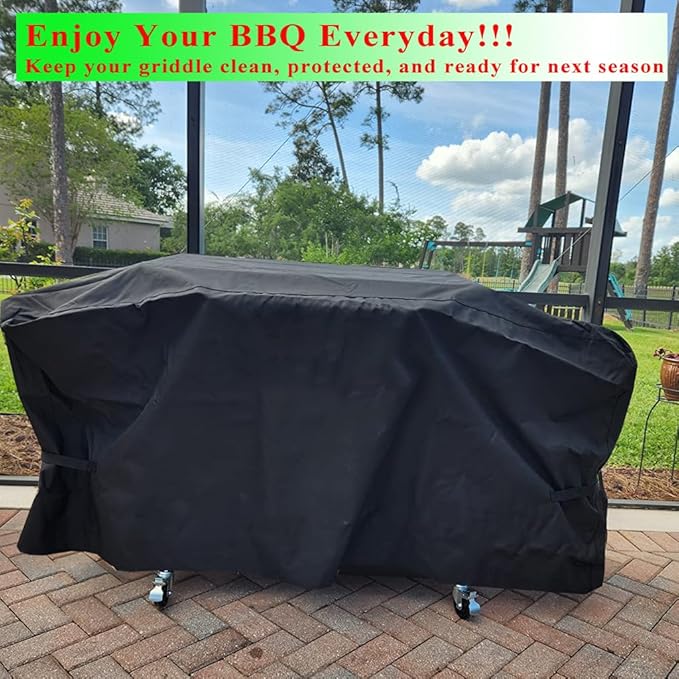 Griddle Cover for Blackstone 28 Inch Griddle Cooking Station with Hood, 600D Heavy Duty Waterproof Flat Grill Cover for Blackstone Griddle Cover 28 Inch 5483 Replacement
