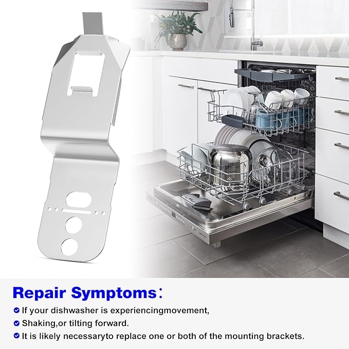 Dishwasher Mounting Bracket 00628371 For Bosch Dishwasher Side Bracket 628371, 00619985 Dishwasher Top Mounting Bracket - (2 PCS)