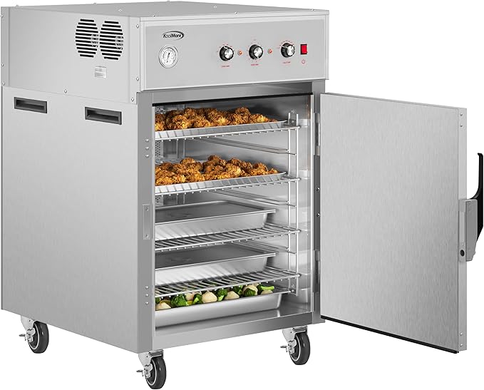 KoolMore Half-Size One Door Commercial Cook And Hold Oven 3,000 W and 208/240V, UL Listed in Stainless-Steel (KM-CCAH3-1D)