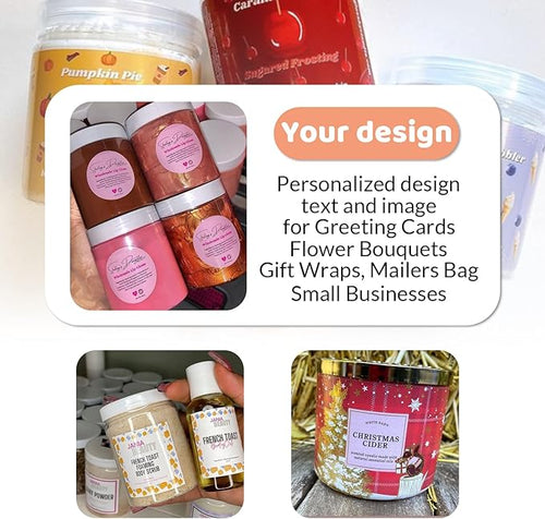 100-500 Custom Stickers Personalized Labels, Customized Stickers with Any Image Logo and Text. Custom Stickers for Business LogoThank You Labels,etc. (Diamond, 3X1 Inch)