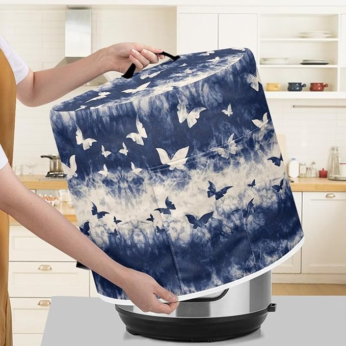 Butterfly Pressure Cooker Cover for 3 Quart Instant Pot and Air Fryer Accessories Hand Washable Cooker Cover Dust Cover for Appliance Storage Dust Resistant Keep Clean
