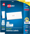 Avery Easy Peel Printable Address Labels with Sure Feed, 1" x 2-5/8" Customizable Stickers, White, 1,500 Blank Mailing Labels, Great for Mailing, Shipping, and More (2-Pack of 08160)