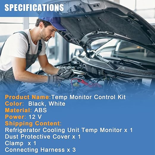 Sorello Temp Monitor Control Kit for RV Refrigerator Cooling Unit, RV Temperature Sensor Monitor for Norcold 2118 and 1210 Series, Refrigerator Parts Replace 634677 634678