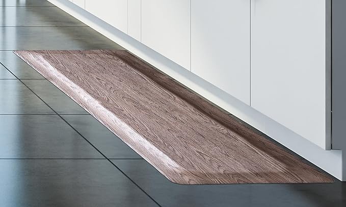 Rhino Mats, Softwoods Anti Fatigue Floor Mat, Commercial Grade Kitchen Mat, Standing Desk Mat, Office, Garage or Anywhere, Standing Comfort. (Driftwood, 3' x 8' x 7/8")