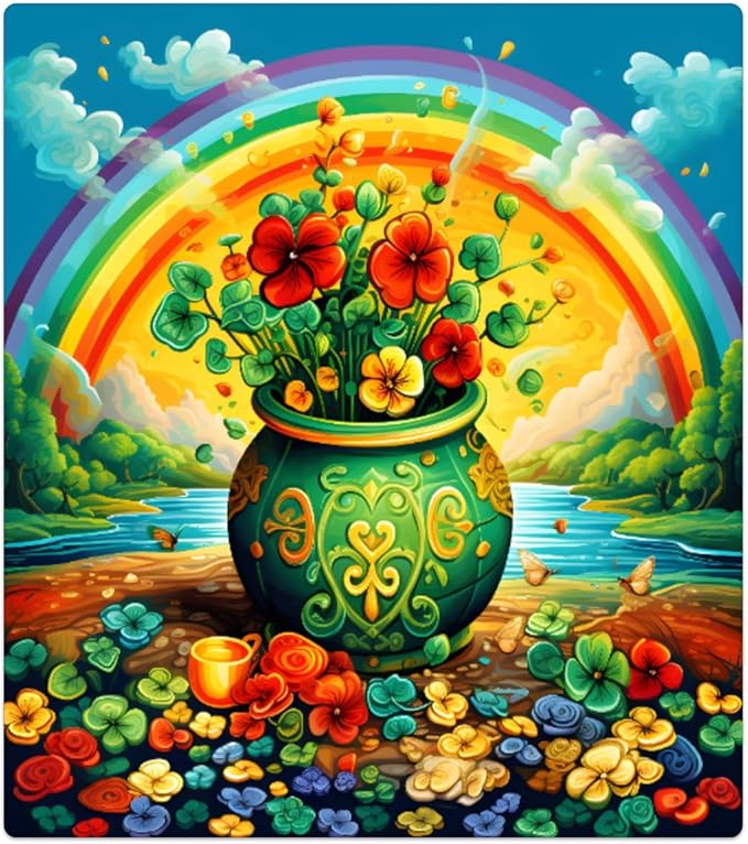 Rainbow Flower Colorful Dishwasher Magnet Cover, Reusable Refrigerator Panel Stickers Microwave Front Door Covers Magnets for Kitchen Home Appliances Holiday Party Decorations 23 X 26 in