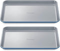 Caraway Non-Stick Ceramic Medium Baking Sheet - Naturally Slick Ceramic Coating - Non-Toxic, PTFE & PFOA Free - Perfect for Baking, Roasting, and More - Medium (15" x 10") - Slate