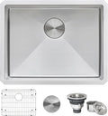 Ruvati 23-inch Undermount Stainless Steel Bar Prep Kitchen Sink 16 Gauge Rounded Corners Single Bowl - RVH7123