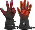 SAVIOR HEAT Thin Heated Gloves for Men Women, Electric Glove with Rechargeable Battery Hand Warmer for Skiing Hiking Hunting Camping Climbing Motorcycling