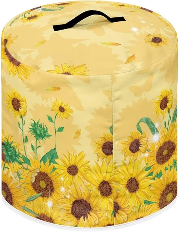 Sunflower Rice Cooker Cover for Instant Pot 6 Quart Inner Pot Cover for Air Fryer Dust Covers for Kitchen Appliances Appliance Dust Covers Decorations for Kitchen
