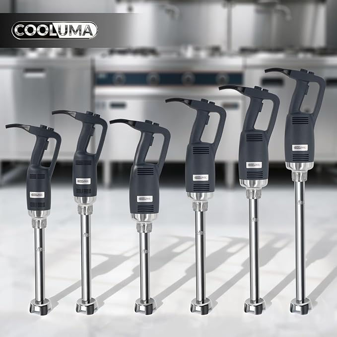 Commercial Immersion Blender, 500W Heavy Huty Hand Blender With 16 Inch Removable Shaft, 6,000-20,000 RPM Variable Speed, Industrial Hand Mixer For Pro Restaurant Kitchen.