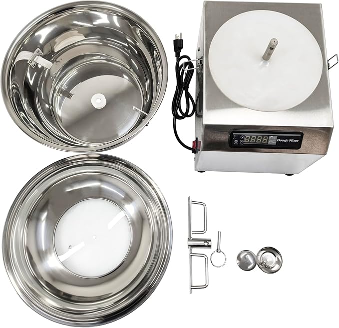 TECHTONGDA Electric Dough Mixer, 8KG Dough Kneading Machine, Detachable Basin Type Stirring Machine, 110V Food Blender Mixer, Forward and Reverse Dual-mode, 30min Timer System