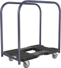 SNAP-LOC, Heavy Duty Moving Dolly 4 Wheels, 1,500 lb with Panel Bars, 4 Inch Casters, Dollies for Moving Cargo, E Strap Attachment Included, Black