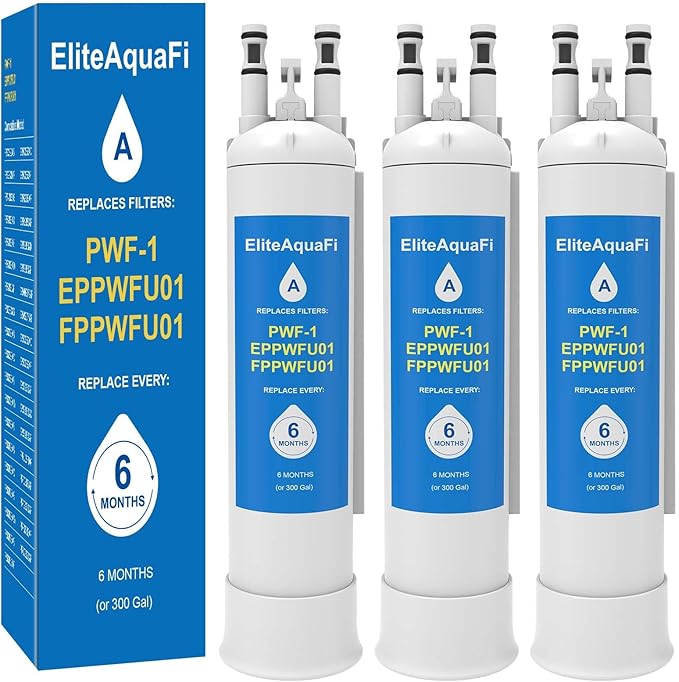 FPPWFU01 Compatible with Frigidaire FPPWFU01 PurePour PWF-1 Water Filter (3 Pack)