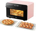 ROBAM Countertop Combi Steam Oven, 20-in-1 Multifunction Air Fryer, Convection Steam Roast & Bake, Multi-Stage Cooking, Self-Clean, Heat-Resistant, 7 Modes, 30 Built-In Recipes CT763 (Pink)