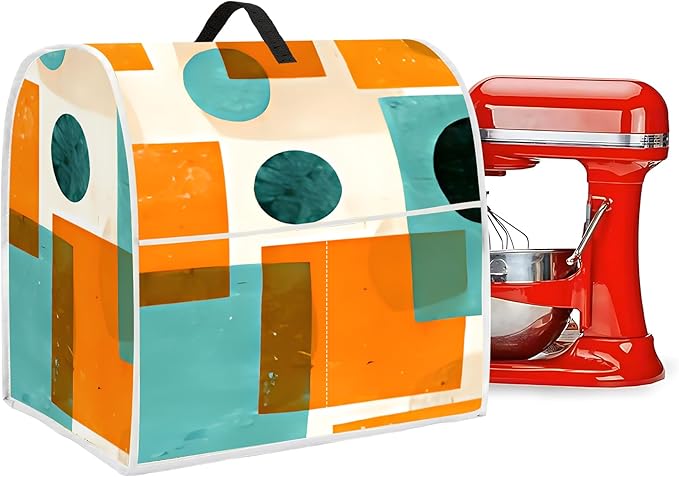 Mixer Dust Cover for 6-8 Qt Stand Mixer, Cloth Cover with 2 Storage Pockets for Stand Mixer Protective Covers Large for 6-8 Quart Mixer