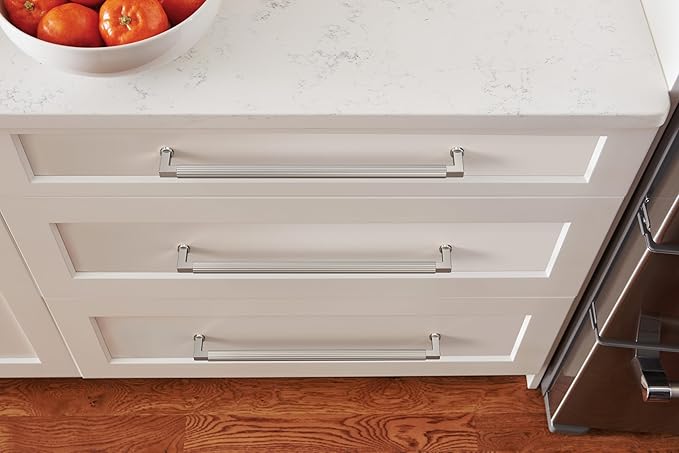 Amerock Ballard 12-5/8 inch (320mm) Center-to-Center Polished Nickel Cabinet Pull, BP37649PN