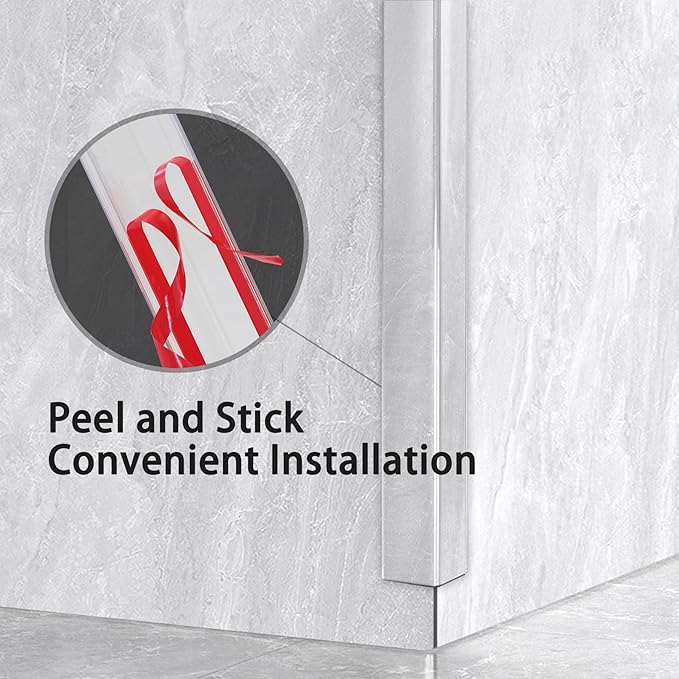 Gaahing 4Pcs Peel and Stick Clear Corner Guards, Self-Adhesive L-Shaped Outside Corner Shield for Wall Edge Furniture Door Frame Protector Bumper (2.9ft x 1.0in)
