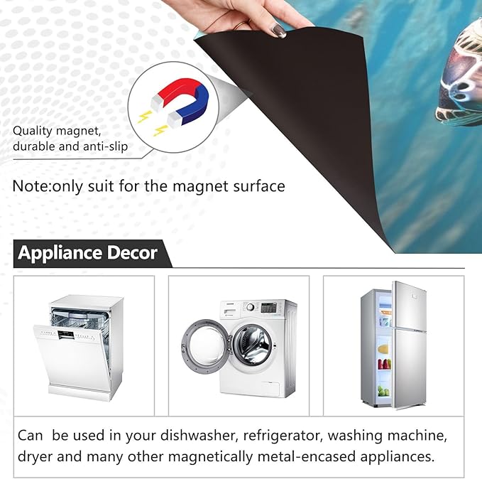 senya Dishwasher Magnet Cover Panel for The Front Sea Turtle Relaxing Dish Washer Door Sticker