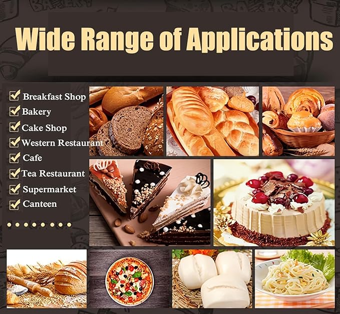 30QT Commercial Stand Dough Mixer Double Action Fast and Slow Speed Spiral Electric Flour Mixing Machine for Professional Bread Making Kneading Machine with Speed Time Control 30L 1500W