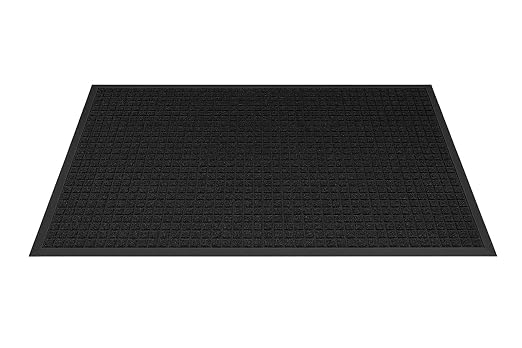 Guardian WaterGuard WG020304 Indoor/Outdoor Wiper Scraper Floor Mat, Rubber/Nylon, 2'x3', Charcoal