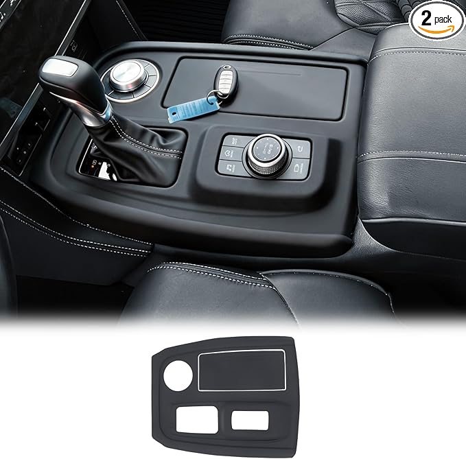 Central Control Silica Gel Pad for 2021-2025 Nissan Patrol Y62 Gearbox Protective Panel Central Control Protective Pad Anti-Skid Scratch-Proof Interior Upgraded Accessories (2021-2025 Y62)