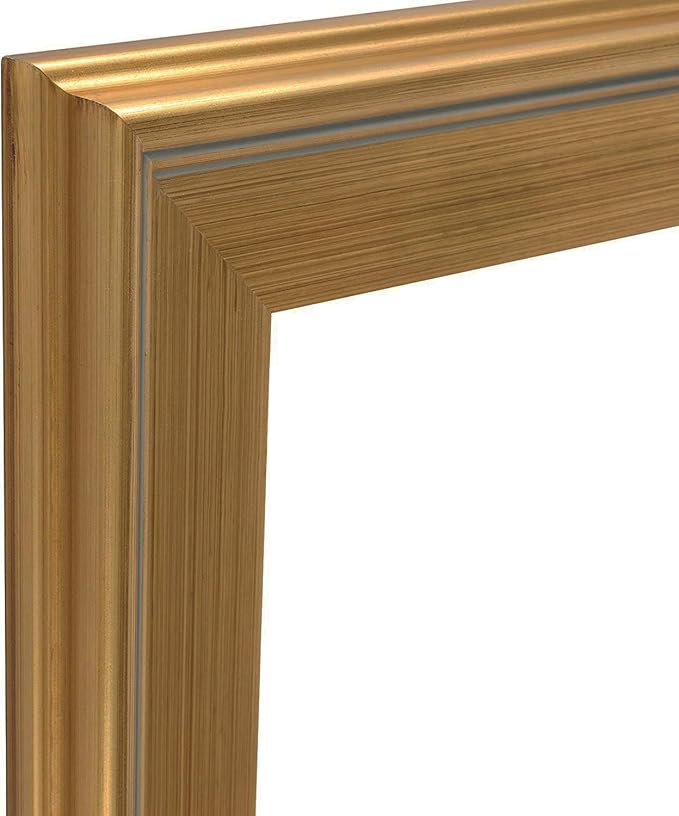 Creative Mark Plein Air Style Frame, Hand Leafed Gold, 4x6-2.75" Wide Moulding with 1/2" Rabbet Depth, Open Back W/O Glazing, Museum Quality, For Art Panels, Stretched Canvas, Pictures & More