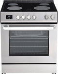 Rangaire RRE303TS Electric Range Oven with Timer and AirFry Infrared Stove Burners, True Convection, Easy Reach Racks, 30", Stainless Steel
