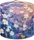 Daisy Print Pressure Cooker Cover for Women Insulated Rice Cooker Cover with Easy to Clean Lining Stain Resistant Dust Cover with Pockets for Instant Pot 3 Quart Appliance Cover