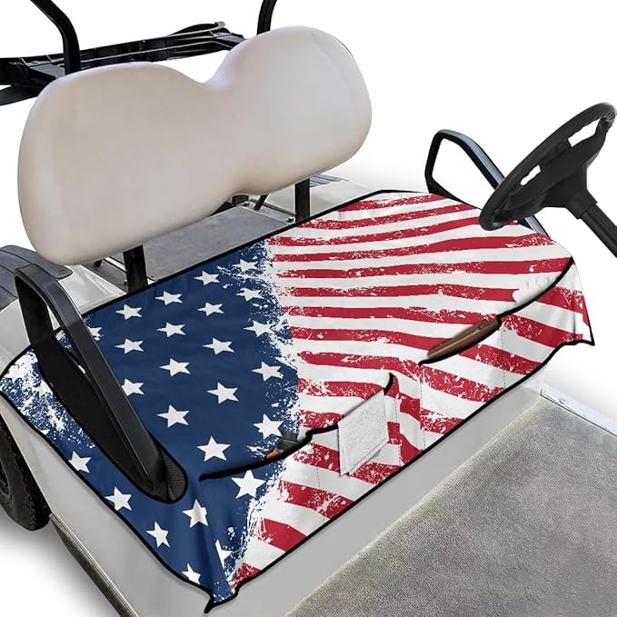 Golf Cart Seat Cushion Cover Featuring Universal Fit Design, Waterproof Protection and Comfortable Fabric for Golf Course Riding