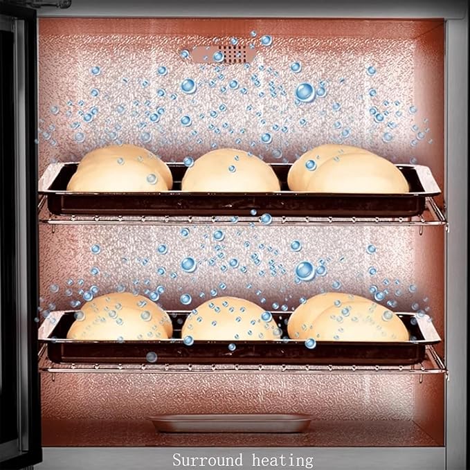 40L Electric Dough Proofer Kitchen Dough Yogurt Bread Proofer with Humidity and Temperature Control High Efficiency Home