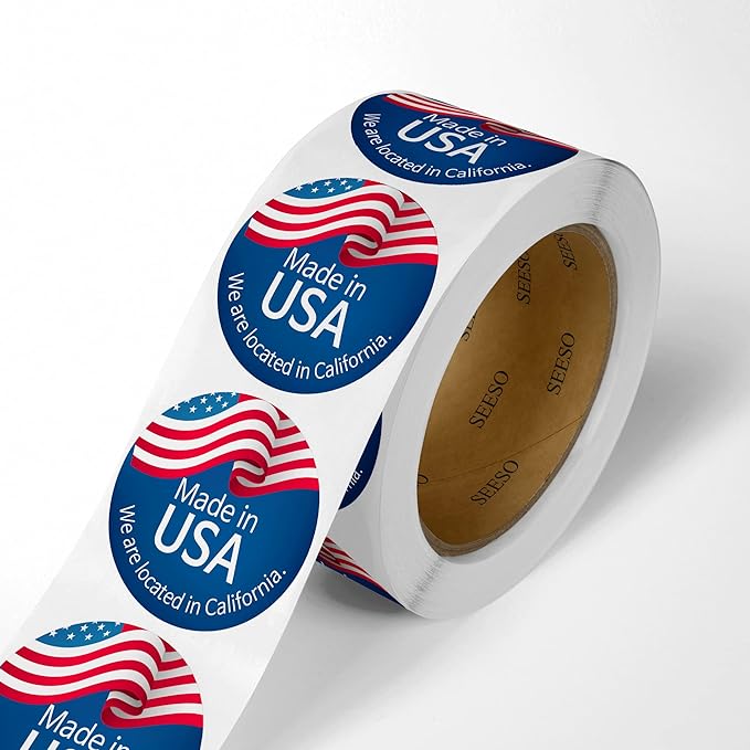 150 Roll Labels Personalized and Custom Design Stickers for Your Business Round Square Heart Star Die-Cut Any Shape and Size with Your Logo Text Image (Glossy Paper)