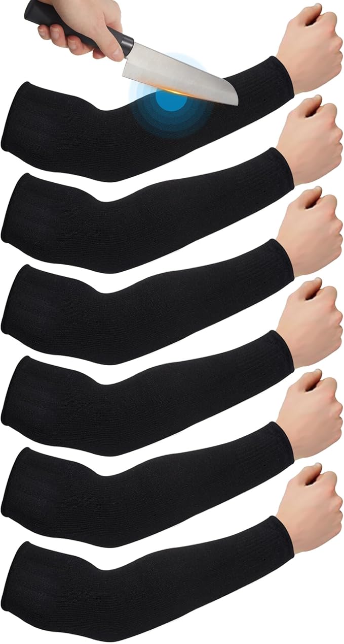 Neer 3 Pairs Cut Resistant Arm Sleeves Level 5 Arm Guard Protectors for Welding Gardening Kitchen Thin Skin Bruising Forearm