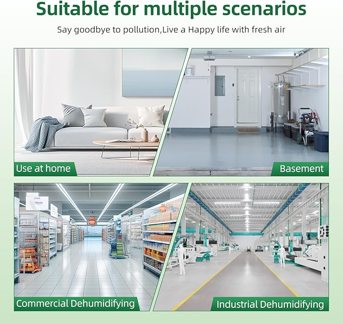5443 Washable Dehumidifier Filter MERV 8 Compatible with Aprilaire Whole-House Dehumidifiers Models 1830 1850 1852 and Ventilation Models 8191 8192,10x12x1,2 Pack