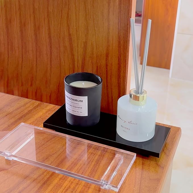 Pedestal Soap Stand Riser Counter, Kitchen Bathroom Soap Tray, Black