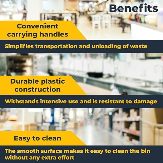 3 pack 23 Gallon Waste Bin with Swing Lid, Heavy-Duty Trash Can, Slim Rectangular Garbage Bin, Durable Waste Container, Recycling Bin, Plastic Wastebasket for Kitchen, Garage, Restaurants, Office