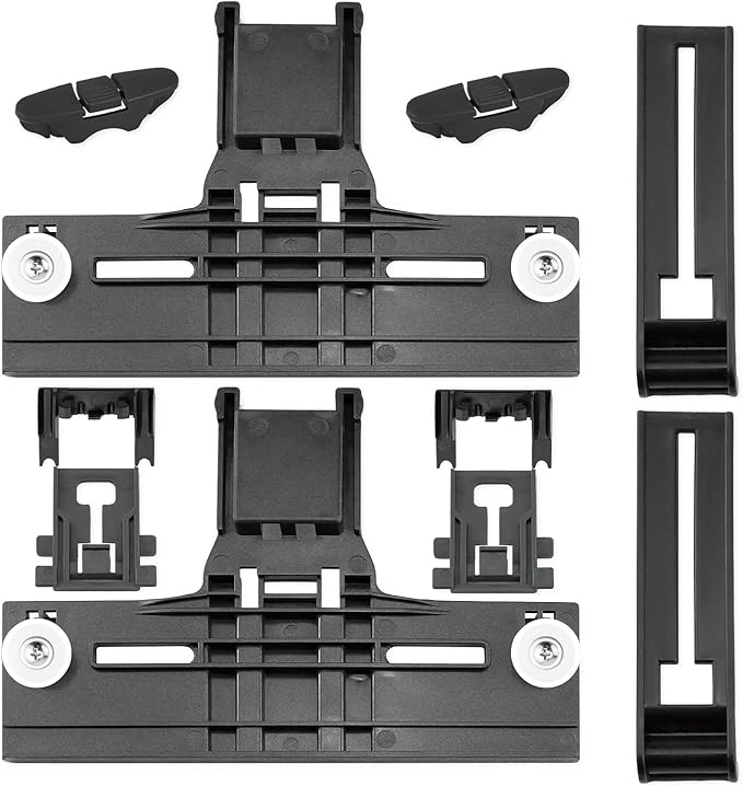 UPGRADED W10350375 Dishwasher Top Rack Adjuster & W10195840 Arm Positioner & W10195839 Rack Adjuster & W10250160 Clip Lock & 10508950 Stop Clip,Replacement for Whirlpool Dishwasher Parts