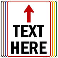 Custom Arrow,Custom Directional Sign, Up Arrow,24x30 Inches, 55 mil thick HDPE (high density polyethylene) Made in USA by My Sign Center