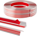 10FT Flexible Wall Corner Protector Moulding Trim, Peel and Stick Inside & Outside Wall Corner Guards Edge Protector,Self Adhesive Molding Trim Strip for Edge Ceiling