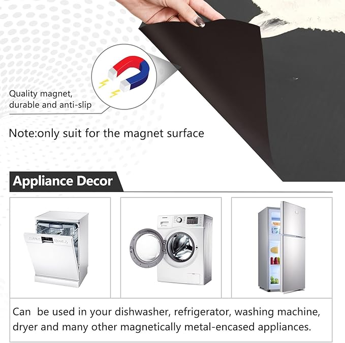 Dishwasher Magnet Cover, Polar Bear Magnet Sticker Fridge Panel Decal for Home Kitchen Decor, 23x26in